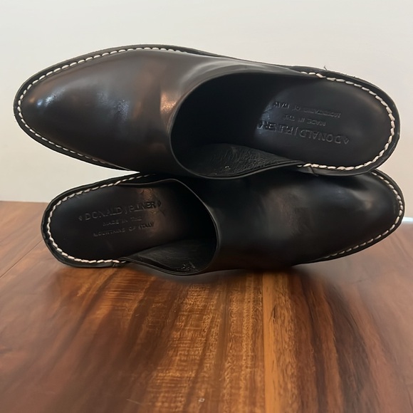 DONALD J PLINER Black Sport Nappa Mules Size 8M EUC SR1 - Picture 8 of 13